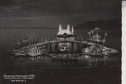A 6900 BREGENZ, Bregenzer Festspiele 1959, 1001 Nacht,  Risch-Lau Nr. 2