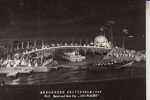 A 6900 BREGENZ, Bregenzer Festspiele 1959, 1001 Nacht,  Brenz Nr. 2