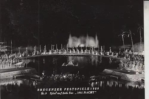 A 6900 BREGENZ, Bregenzer Festspiele 1959, 1001 Nacht,  Brenz Nr. 9