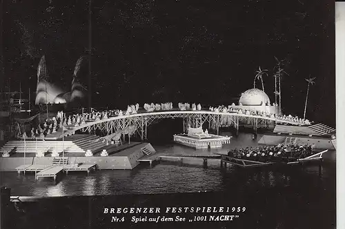 A 6900 BREGENZ, Bregenzer Festspiele 1959, 1001 Nacht,  Brenz Nr. 4