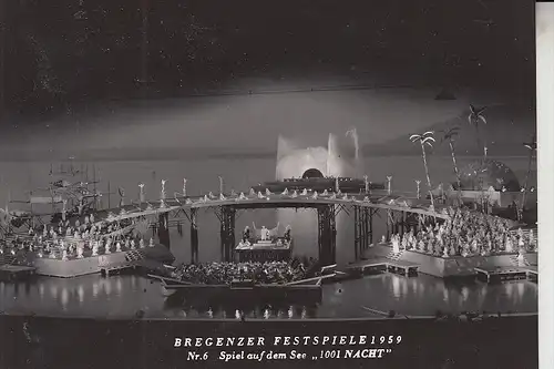 A 6900 BREGENZ, Bregenzer Festspiele 1959, 1001 Nacht,  Brenz Nr. 6