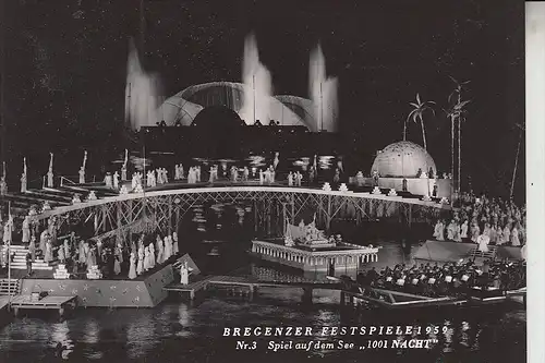 A 6900 BREGENZ, Bregenzer Festspiele 1959, 1001 Nacht,  Brenz Nr. 3