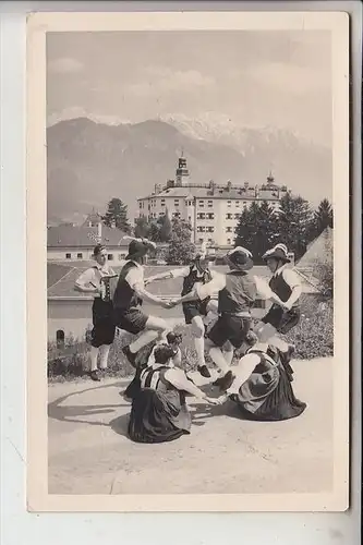 A 6162 MUTTERS, Gruß aus Mutters, Trachten, Tanz, Akkordeon, 1957