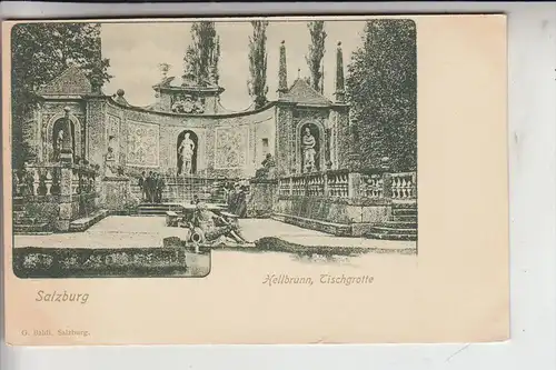 A 5000 SALZBURG, Hellbrunn, Tischgrotte, frühe Karte-ungeteilte Rückseite