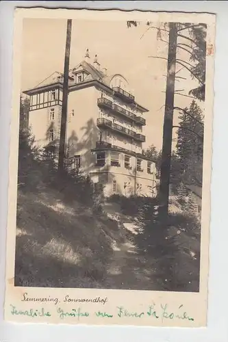 A 2680 SEMMERING, Sonnwendhof 1943