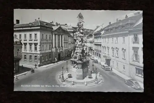 A 2500 BADEN bei Wien, Hauptplatz, VW-Käfer, OPEL