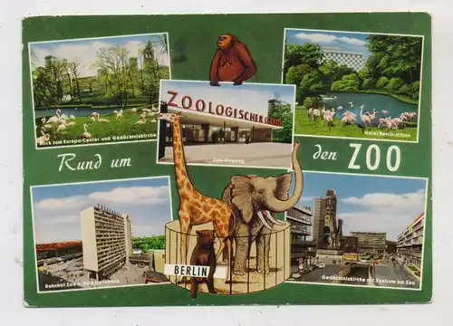 1000 BERLIN - TIERGARTEN, ZOO, Rund um den Zoo