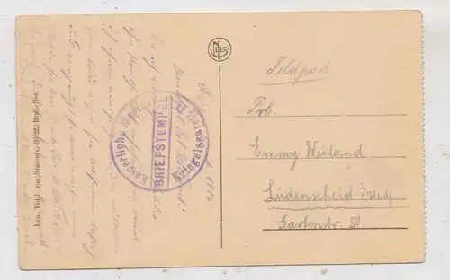 B 9000 GENT, Porte Ste. Croix, 1917, Deutsche Feldpost Kaiserl. Marine Kriegslazarett II