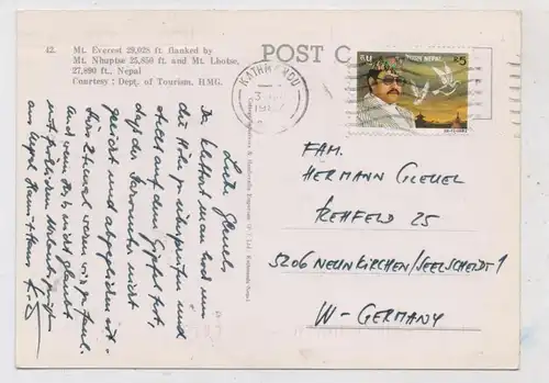 NEPAL - MOUNT EVEREST, NHUPTSE / LHOTSE