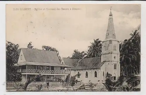 KIRIBATI - GILBERT - INSELN, NONOUTI, Kirche & Kloster, 1932