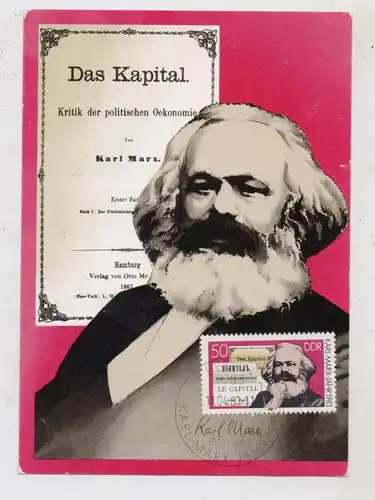 GESCHICHTE / History, KARL MARX, "Das Kapital", Maximum-Karte DDR / GDR