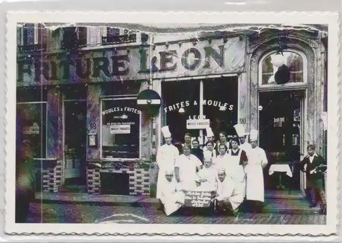 B 1000 BRUSSEL, CHEZ LEON, Friture / Fritterie / Imbiss, Beenhouwersstraat 18