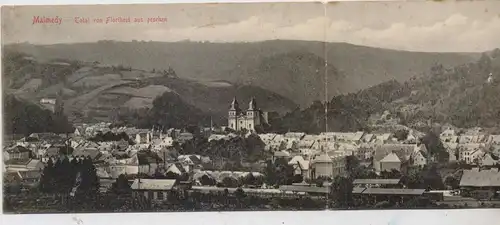 B 4960 MALMEDY, 3 - fach Panorama - Karte, 1906