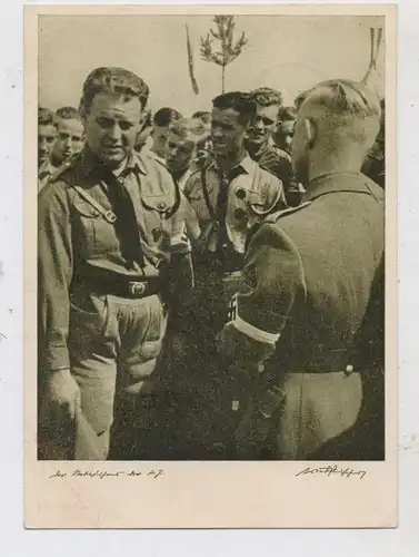 GESCHICHTE - PROPAGANDA III.Reich, Stabsführer HJ, Propaganda-Stempel Einmarsch in das Sudetenland Asch / Eger, Druckst.