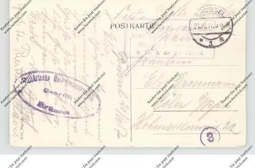 B 1000 BRUSSEL, Marktplatz, deutsche Karte, 1917, Feldpost / Zensur