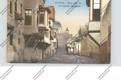 SYRIA - DAMASKUS, Rue pres de la Grande Mosquee, 1926, franz. Militärpost