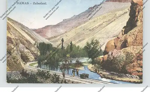 SYRIA - DAMASKUS, Zabedani, Eisenbahn-Draisine, 1926, franz. Militärpost