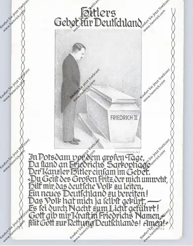 GESCHICHTE - PROPAGANDA III.Reich, Hitlers Gebet für Deutschland