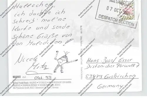 MALEDIVES, Atoll, sailing ship