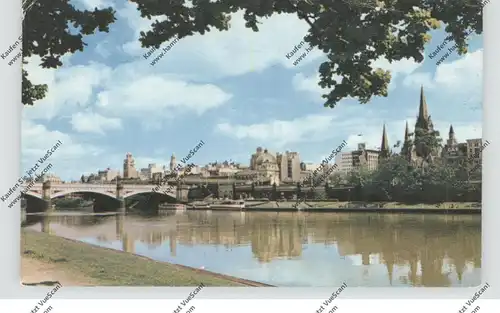 AUSTRALIA - VICTORIA - MELBOURNE, Skyline & River Yarra, 1960