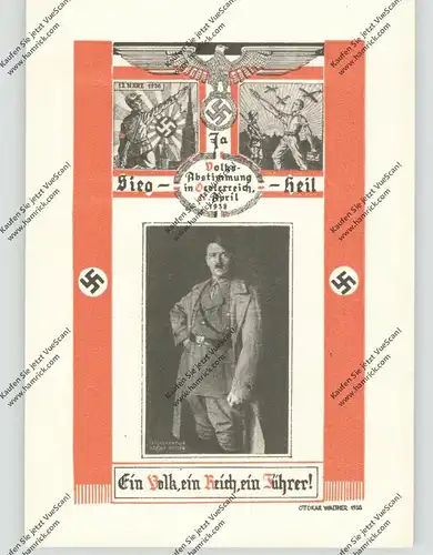 GESCHICHTE - ÖSTERREICH 1938, Volksabstimmung 10.April 1938