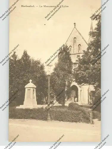 B 4711 LONTZEN - HERBESTAL, Denkmal und Kirche
