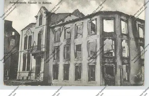 B 4650 HERVE - BATTICE, Zerstörungen 1.Weltkrieg, ausgebrannte Häuser, 1918