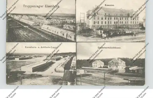 B 4750 BÜTGENBACH - ELSENBORN, Truppenübungsplatz, 1914, Mehrbild-AK, Feldpost