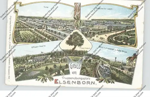 B 4750 BÜTGENBACH - ELSENBORN, Truppenübungsplatz, 1911, Mehrbild-AK