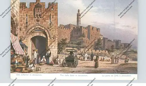 ISRAEL - JERUSALEM. Jaffator, Künstler-Karte Perlberg
