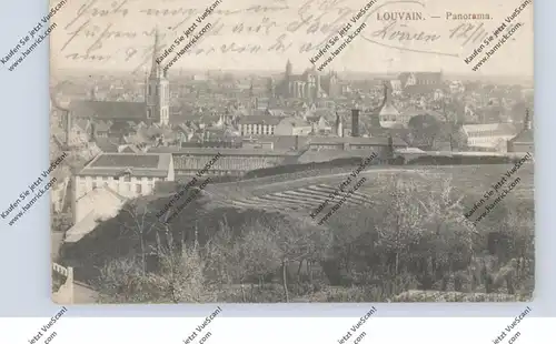 B 3000 LEUVEN, Panorama 1915,deutsche Feldpost