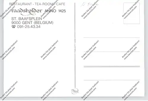 B 9000 GENT, Restaurant raadskelder