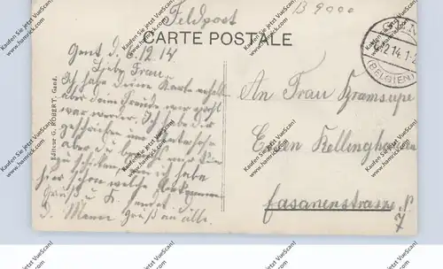 B 9000 GENT, Vooruit, 1914, deutsche Feldpost