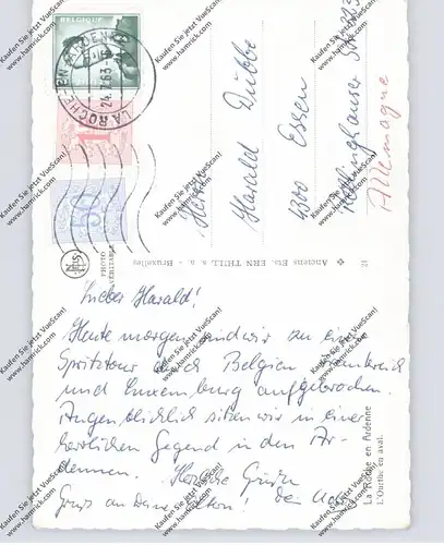 B 6980 LA-ROCHE-EN-ARDENNE, L'Ourthe en aval, 1963