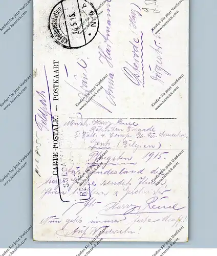 B 9000 GENT, Le Beffroi, 1915, deutsche Feldpost