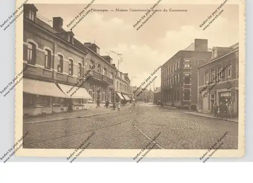 B 7340 COLFONTAINE - PATURAGES, Rue du Commerce & Maison Communale