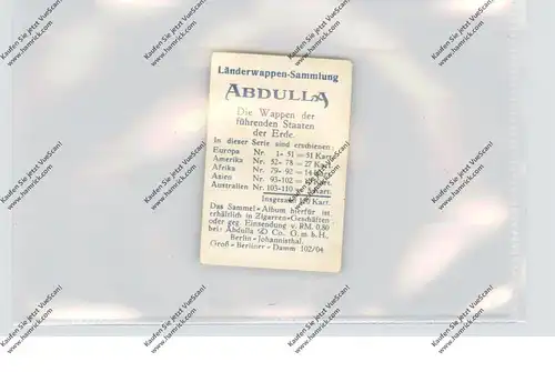 BELGIEN / BELGIE / BELGIQUE, Staatswappen, Abdullah Sammelbild