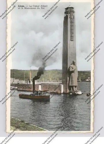 B 4000 LIEGE, Le Canal Albert, Binnenschiff