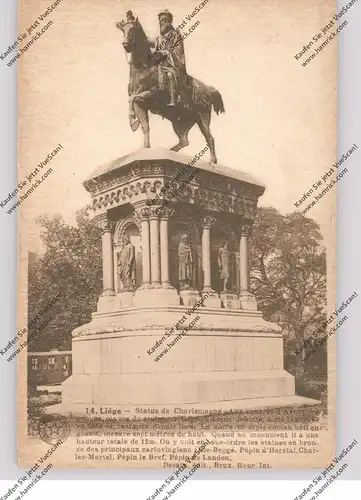 B 4000 LIEGE, Statue de Charlemagne, Denkmal von Karl dem Großen