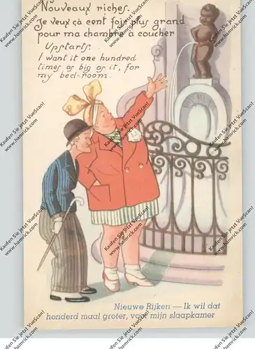 B 1000 BRUSSEL, MANNEKEN PIS, Humor