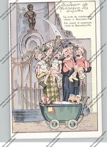B 1000 BRUSSEL, MANNEKEN PIS, Humor