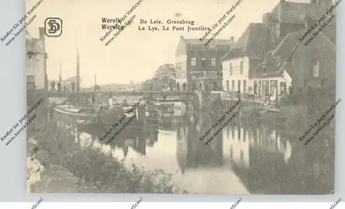 B 8940 WERVIK, Grensbrug, 1917, deutsche Feldpost