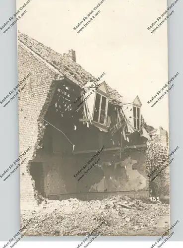 B 8940 WERVIK - GELUWE, 1. Weltkrieg, Zerstörunge, Photo-AK, 1916