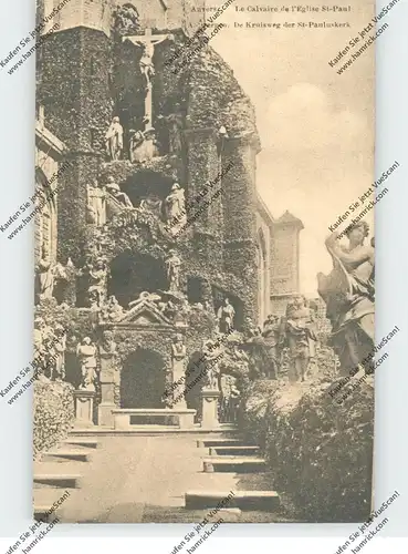 B 2000 ANTWERPEN, St. Paulskerk, Kruisweg, 1916, deutsche Feldpost