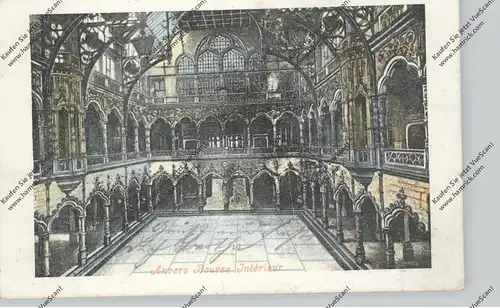 B 2000 ANTWERPEN, Bourse binnen, 1907