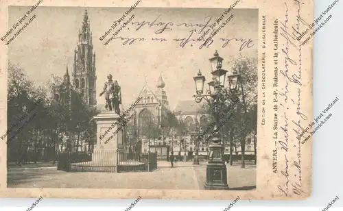 B 2000 ANTWERPEN, Rubens Statue, 1912
