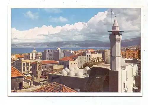 LIBANON - BEIRUT, Moschee en - Noufara, Stadansicht, Uvachrom # 6408, 1934