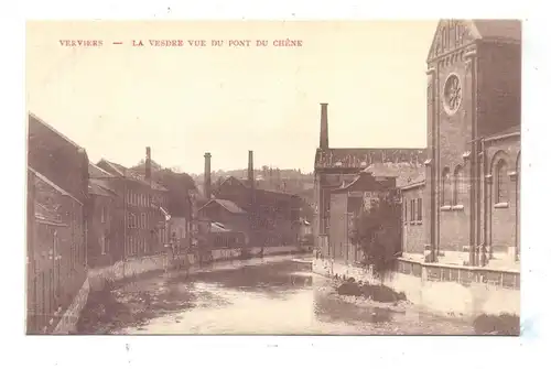 B 4800 VERVIERS, La Vesdre vue du Pont du Chene