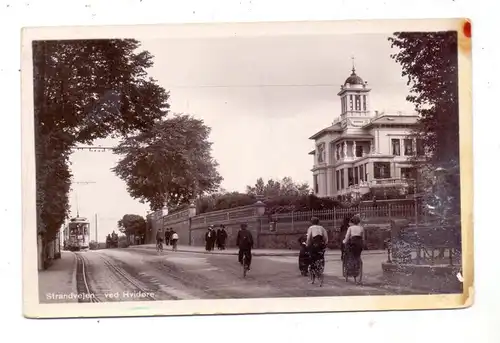 DK 1050 KOPENHAGEN - KLAMPENBORG, Strandvejen ved Hvidore, Tram, 1910, Randflecken