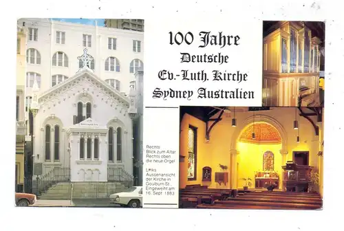 AUSTRALIA - NSW - SYDNEY, 100 Jahre Deutsche Ev.-Luth. Kirche, Aussenansicht, Die neue Orgel